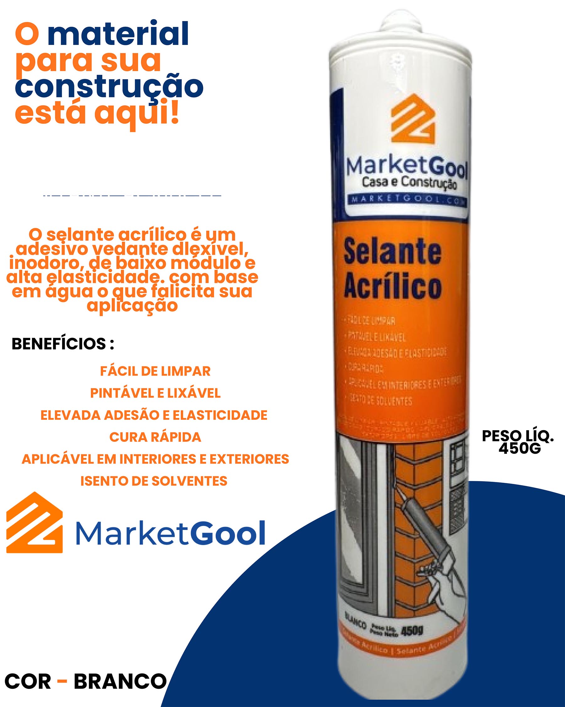 Selante Acrílico - Branco